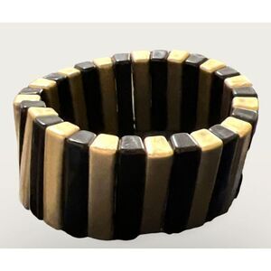 Bundle Sale 3 for $15 | Black and Gold Stretch Bead Bracelet